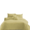 Picture of AKEMI Cotton Essentials Colour Home Divine Fitted Sheet Set 600TC - Soft Lemon (Super Single/Queen)