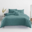 Picture of AKEMI Cotton Essentials Colour Home Divine Fitted Sheet Set 600TC - Bay Blue (Super Single/Queen)