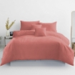 Picture of AKEMI Cotton Essentials Colour Home Divine Fitted Sheet Set 600TC - Pales Rose (Super Single/Queen)