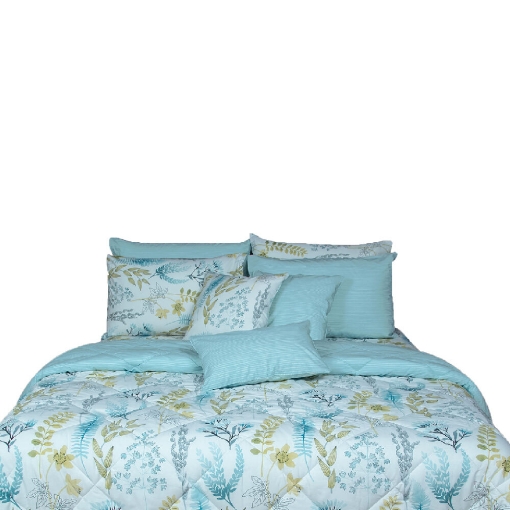 Picture of AKEMI Cotton Essentials Enclave Joy Comforter Set | 100% Cotton 650 TC - Fallyn (Super Single/ Queen/ King)