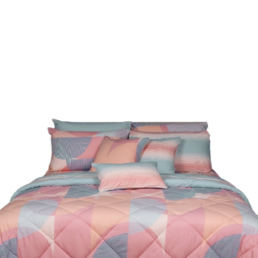 Picture of AKEMI Cotton Essentials Enclave Joy Comforter Set | 100% Cotton 650 TC - Radovan (Super Single/ Queen/ King)