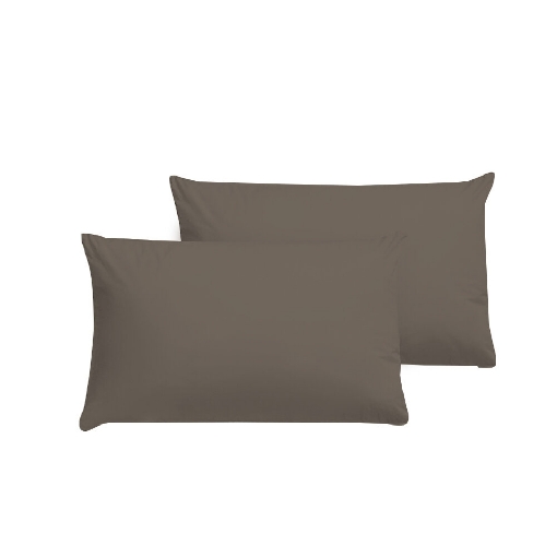 Picture of AKEMI Cotton Essentials Colour Home Divine Pillow Case 600TC - Rustic Brown (2pc)