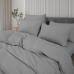 Picture of AKEMI TENCEL™ Touch Clarity Quilt Cover Set 900TC - Silver Grey (Super Single/ Queen/ King)