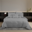 Picture of AKEMI TENCEL™ Touch Clarity Quilt Cover Set 900TC - Silver Grey (Super Single/ Queen/ King)