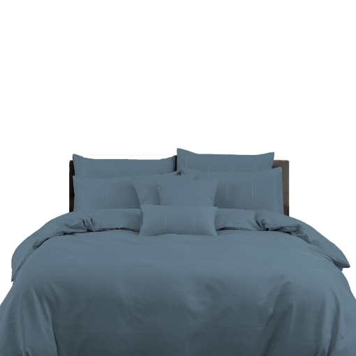 Picture of AKEMI TENCEL™ Touch Clarity Quilt Cover Set 900TC - Tranquil Blue (Super Single/ Queen/ King)