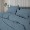 Picture of AKEMI TENCEL™ Touch Clarity Quilt Cover Set 900TC - Tranquil Blue (Super Single/ Queen/ King)