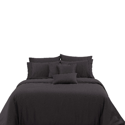 Picture of AKEMI TENCEL™ Lyocell Earnest Fitted Sheet Set | 100% TENCEL™ Lyocell 1200TC - Ebra Grey (Super Single/ Queen/ King)