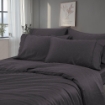 Picture of AKEMI TENCEL™ Lyocell Earnest Fitted Sheet Set | 100% TENCEL™ Lyocell 1200TC - Ebra Grey (Super Single/ Queen/ King)