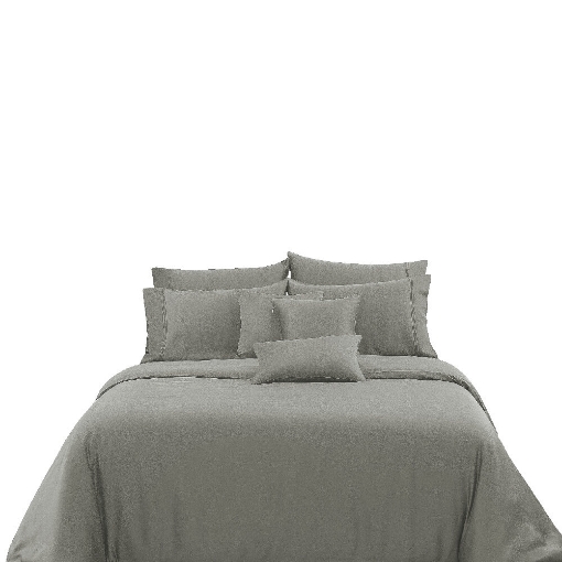 Picture of AKEMI TENCEL™ Lyocell Earnest Fitted Sheet Set | 100% TENCEL™ Lyocell 1200TC - Ebra Lepto Grey (Super Single/ Queen/ King)