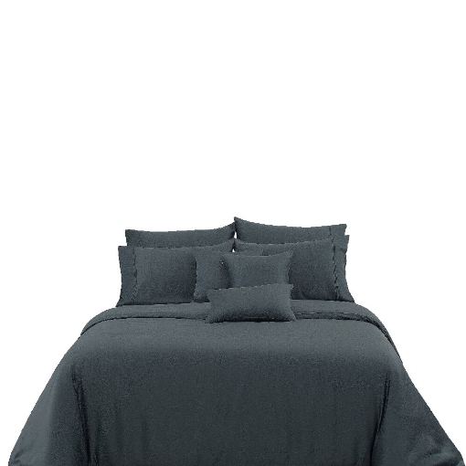 Picture of AKEMI TENCEL™ Lyocell Earnest Fitted Sheet Set | 100% TENCEL™ Lyocell 1200TC - Ebra Ocean Grey (Super Single/ Queen/ King)