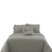 Picture of AKEMI TENCEL™ Lyocell Earnest Quilt Cover Set | 100% TENCEL™ Lyocell 1200TC - Erba Lepto Grey (Super Single/ Queen/ King)