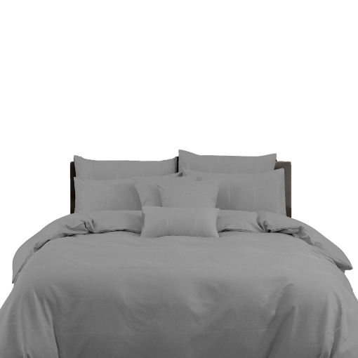 Picture of AKEMI TENCEL™ Touch Clarity Fitted Sheet Set 900TC - Silver Grey (Super Single/ Queen/ King)