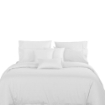 Picture of AKEMI Cotton Select Affinity Fitted Sheet Set | 100% Cotton -Remini 880TC  - Pure White (SS / Q / K)