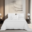 Picture of AKEMI Cotton Select Affinity Fitted Sheet Set | 100% Cotton -Remini 880TC  - Pure White (SS / Q / K)