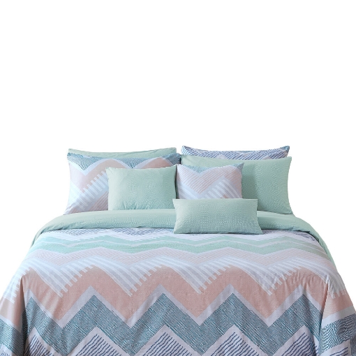 Picture of AKEMI Cotton Select Adore Quilt Cover Set | 100% Cotton 850TC - Byron (Super Single/Queen/King)