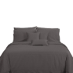 Picture of AKEMI Cotton Select Affinity Quilt Cover Set | 100% Cotton 1200TC - Leeann - Avant Grey (Super Single/Queen/King)