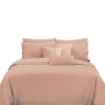 Picture of AKEMI Cotton Select Affinity Quilt Cover Set | 100% Cotton 1200TC - Amori - Citrus Pink (Super Single/Queen/King)