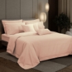 Picture of AKEMI Cotton Select Affinity Quilt Cover Set | 100% Cotton 1200TC - Amori - Citrus Pink (Super Single/Queen/King)