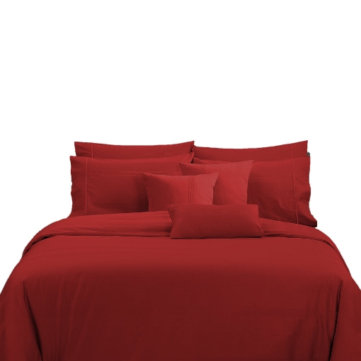 Picture of AKEMI Cotton Select Affinity Quilt Cover Set | 100% Cotton 1200TC - Amori - Summer Red (Super Single/Queen/King)