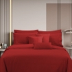 Picture of AKEMI Cotton Select Affinity Quilt Cover Set | 100% Cotton 1200TC - Amori - Summer Red (Super Single/Queen/King)