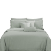 Picture of AKEMI Cotton Select Affinity Fitted Sheet Set | 100% Cotton - Amori 1200TC - Clean Grey (Super Single/Queen/King)