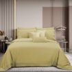 Picture of AKEMI Cotton Select Affinity Fitted Sheet Set | 100% Cotton - Amori 1200TC - Canary Yellow (Super Single/Queen/King)