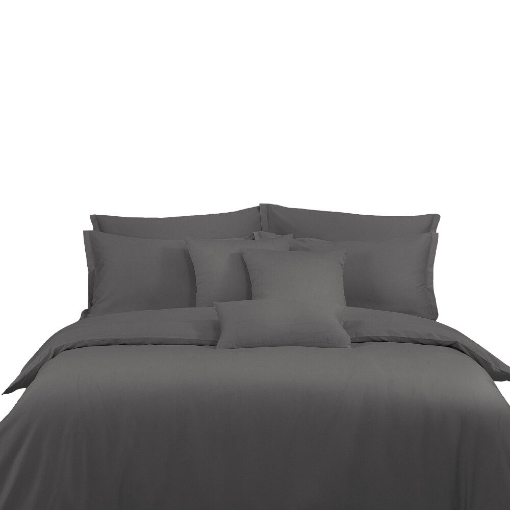 Picture of AKEMI TENCEL™ Lyocell Gladice Quilt Cover Set 1300TC  - Leeds Charcoal (Super Single/Queen/King/Super King)