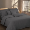 Picture of AKEMI TENCEL™ Lyocell Gladice Quilt Cover Set 1300TC  - Leeds Charcoal (Super Single/Queen/King/Super King)