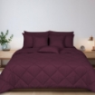 Picture of ai by AKEMI Colourkissed Collection Fitted Sheet Set | 100% MicroXT 700TC (Super Single/Queen/King) - Garnet Violet