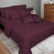 Picture of ai by AKEMI Colourkissed Collection Fitted Sheet Set | 100% MicroXT 700TC (Super Single/Queen/King) - Garnet Violet