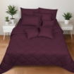 Picture of ai by AKEMI Colourkissed Collection Fitted Sheet Set | 100% MicroXT 700TC (Super Single/Queen/King) - Garnet Violet