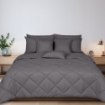 Picture of ai by AKEMI Colourkissed Collection Comforter Set | 100% MicroXT 700TC (Super Single/Queen/King) - Pebble Grey