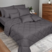 Picture of ai by AKEMI Colourkissed Collection Comforter Set | 100% MicroXT 700TC (Super Single/Queen/King) - Pebble Grey