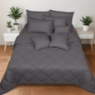 Picture of ai by AKEMI Colourkissed Collection Comforter Set | 100% MicroXT 700TC (Super Single/Queen/King) - Pebble Grey