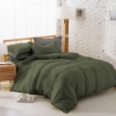 Picture of ai by AKEMI ColourJoy Collection Comforter Set | 100% MicroXT 650TC - Sage Green (Super Single/Queen/King)