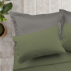 Picture of ai by AKEMI ColourJoy Collection Comforter Set | 100% MicroXT 650TC - Sage Green (Super Single/Queen/King)