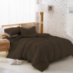 Picture of ai by AKEMI ColourJoy Collection Comforter Set | 100% MicroXT 650TC - Groot Brown (Super Single/Queen/King)