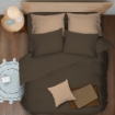Picture of ai by AKEMI ColourJoy Collection Comforter Set | 100% MicroXT 650TC - Groot Brown (Super Single/Queen/King)