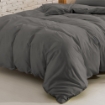 Picture of ai by AKEMI ColourJoy Collection Comforter Set | 100% MicroXT 650TC - Koala Grey (Super Single/Queen/King)