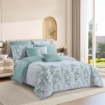 Picture of AKEMI Cotton Twill Adore Quilt Cover Set | 100% Cotton 850TC - Zinnia (Super Single/Queen/King)