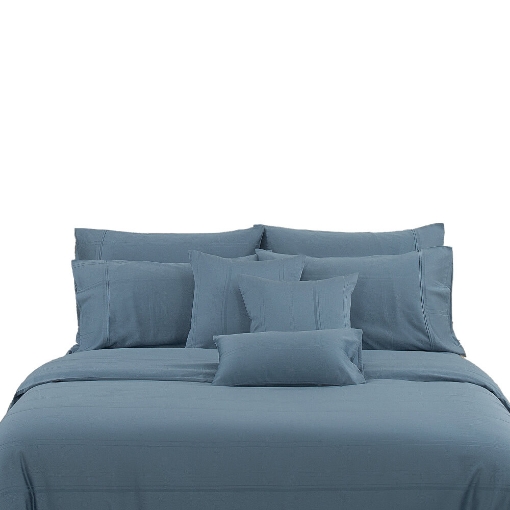 Picture of AKEMI TENCEL™ Lyocell Accord Quilt Cover Set 1300TC - Mont Blue (Super Single/Queen/King/Super King)