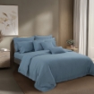 Picture of AKEMI TENCEL™ Lyocell Accord Fitted Sheet Set 1300TC - Mont Blue (Super Single/ Queen/ King/ Super King)