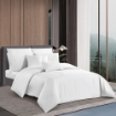 Picture of AKEMI Lyocell Colour Radiant Fitted Sheet Set 900TC - Pearl White (Super Single/ Queen/ King)