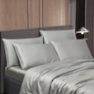 Picture of AKEMI Lyocell Colour Radiant Fitted Sheet Set 900TC - Silk Ash (Super Single/ Queen/ King)