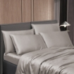Picture of AKEMI Lyocell Colour Radiant Fitted Sheet Set 900TC - French Grey (Super Single/ Queen/ King)
