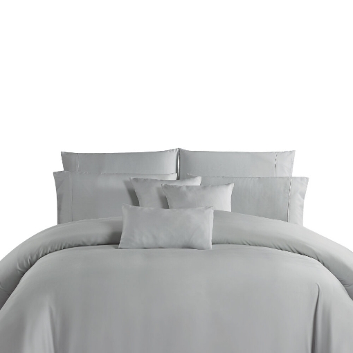 Picture of AKEMI Lyocell Colour Radiant Quilt Cover Set 900TC - Silk Ash (Super Single/ Queen/ King)