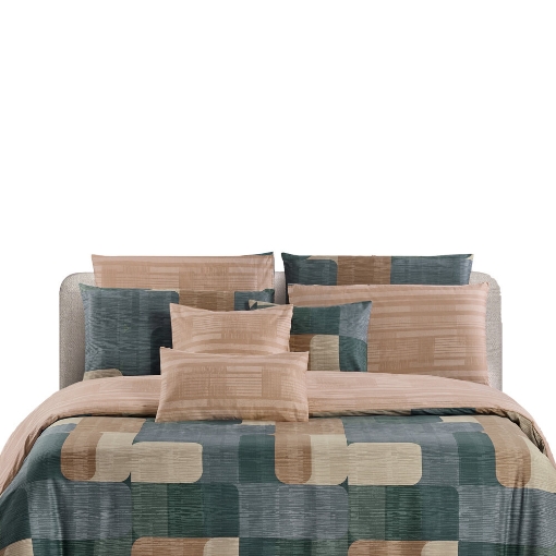 Picture of AKEMI Cotton Twill Adore Fitted Sheet Set | 100% Cotton 850TC - Ayla (Super Single/ Queen/ King)