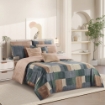 Picture of AKEMI Cotton Twill Adore Fitted Sheet Set | 100% Cotton 850TC - Ayla (Super Single/ Queen/ King)