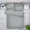 Picture of ai by AKEMI Colourkissed Collection Comforter Set | 100% MicroXT 700TC - Concrete Ash (Super Single/Queen/King)