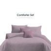 Picture of ai by AKEMI Colourkissed Collection Comforter Set | 100% MicroXT 700TC - Dove Purple (Super Single/Queen/King)